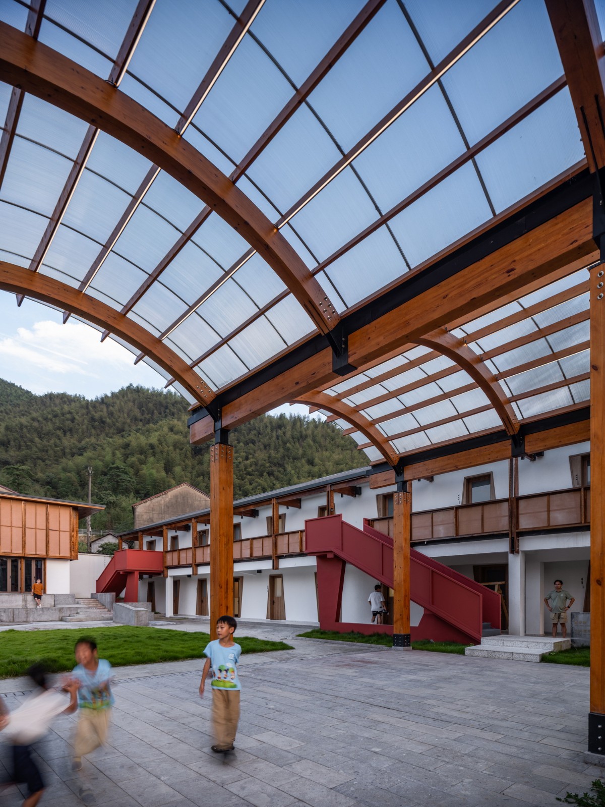 BIM建筑|绍兴孙岙小学改造 / 造作建筑