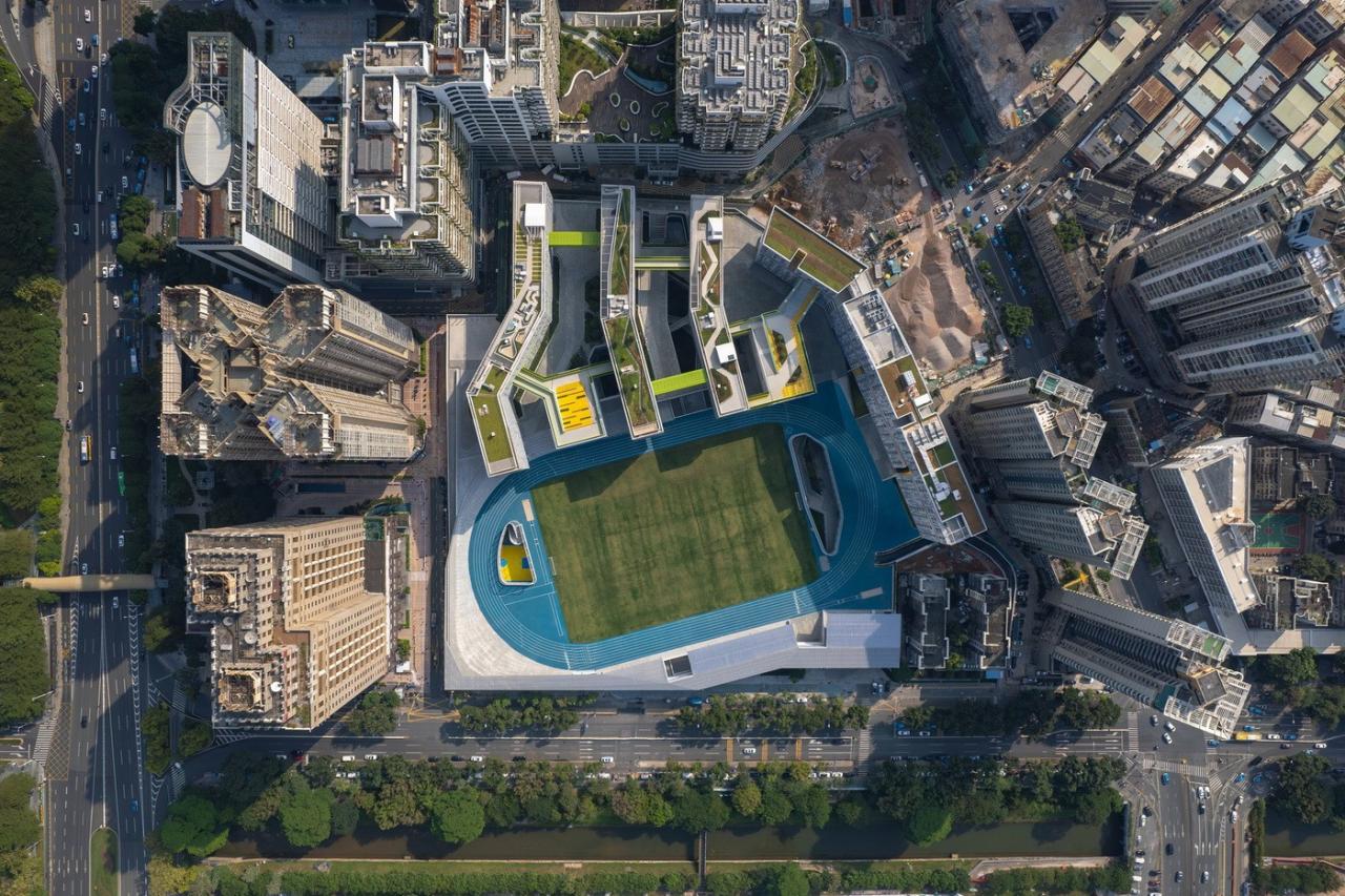 BIM建筑|福田中学校园设计 / reMIX 临界工作室