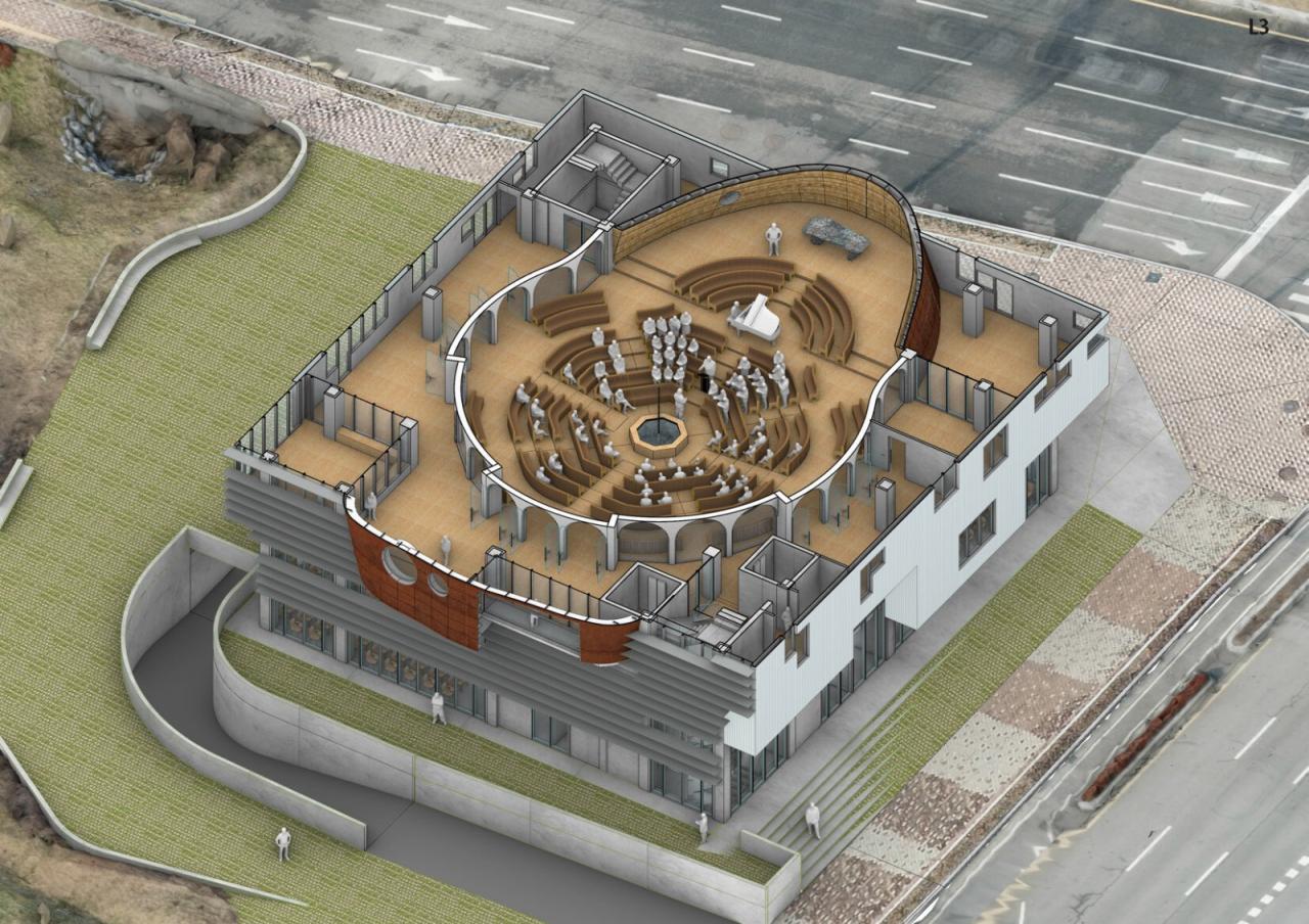 BIM建筑|永宗岛恩诺里教堂 / shinslab architecture