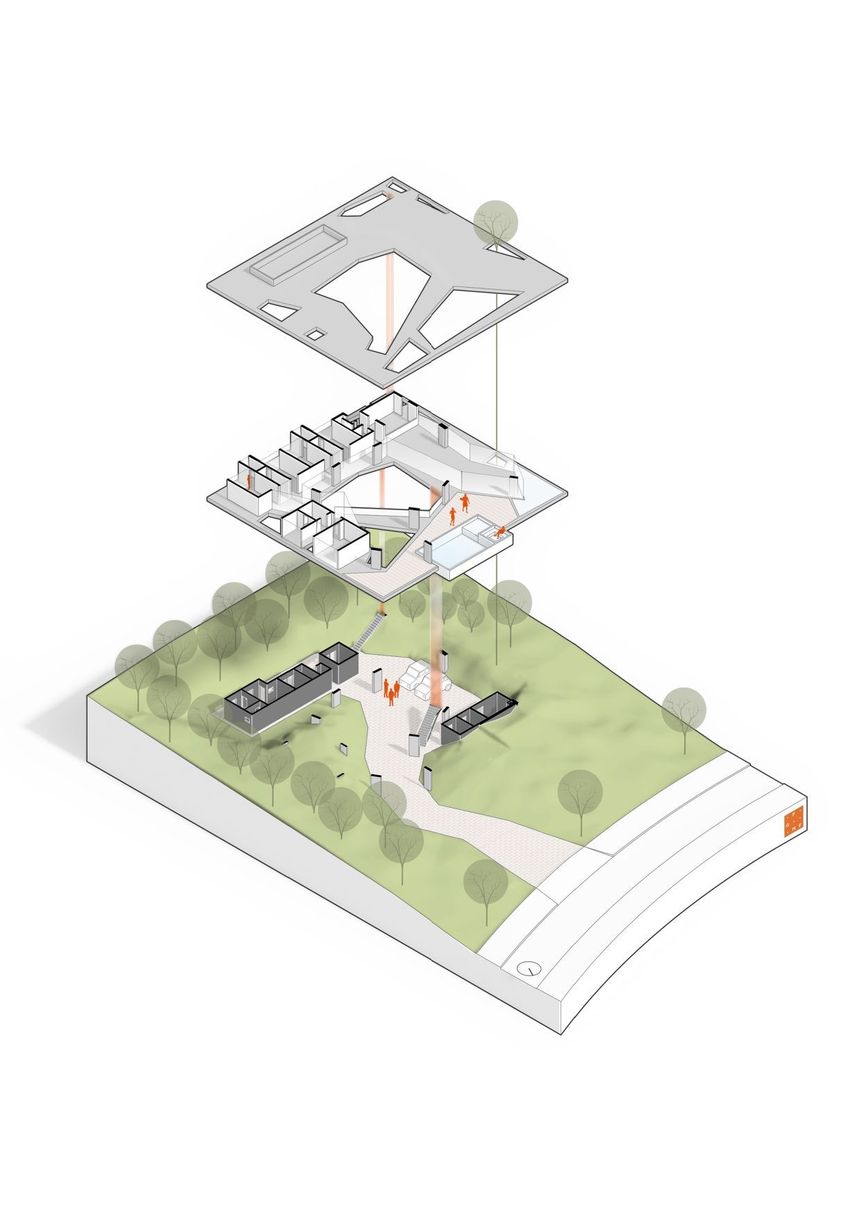 BIM建筑|减法屋 / FGMF