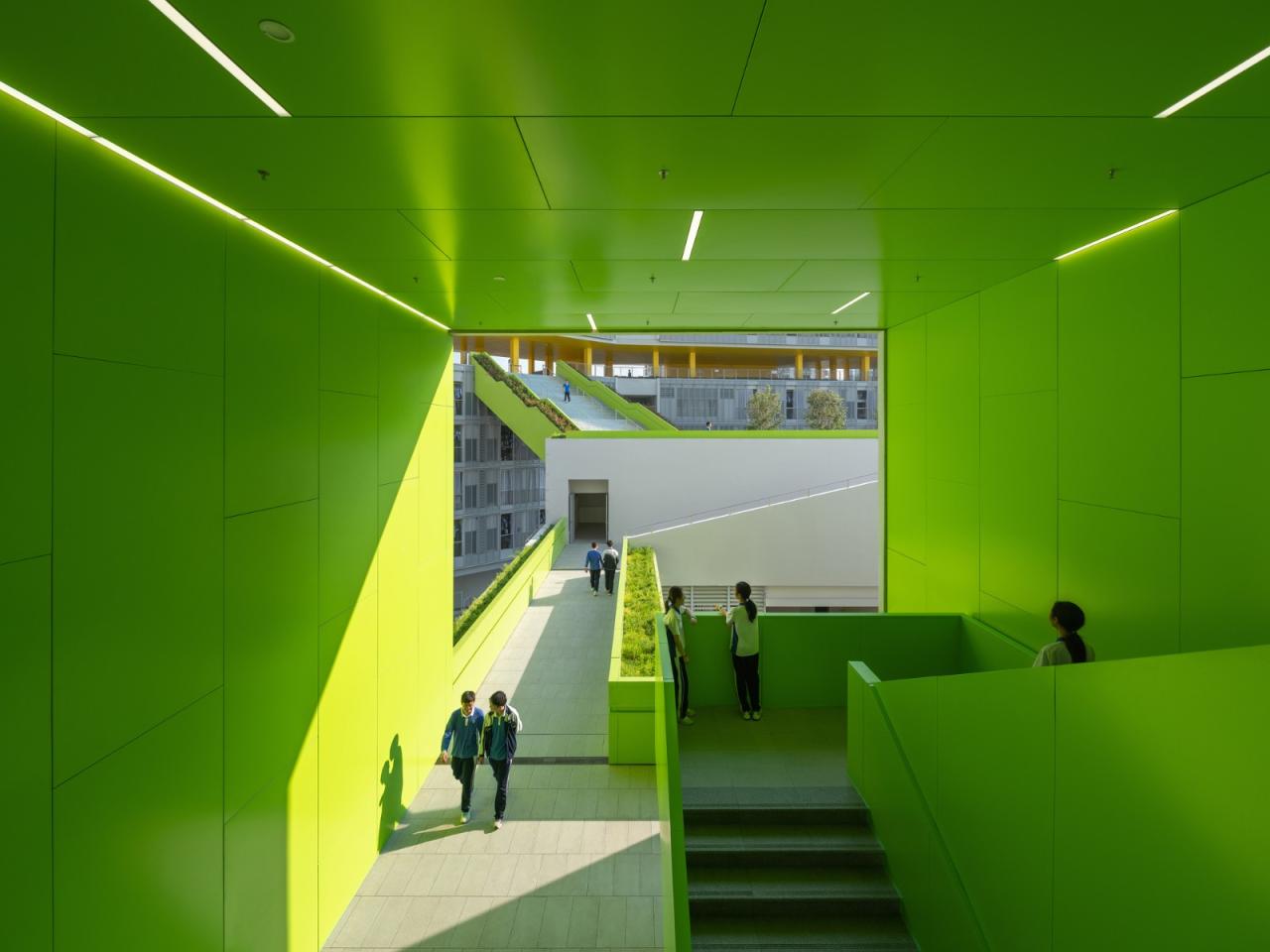 BIM建筑|福田中学校园设计 / reMIX 临界工作室