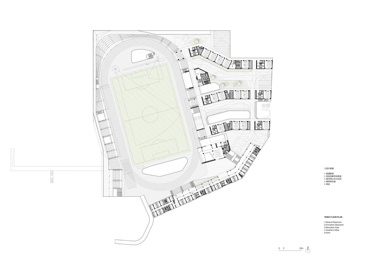 BIM建筑|福田中学校园设计 / reMIX 临界工作室