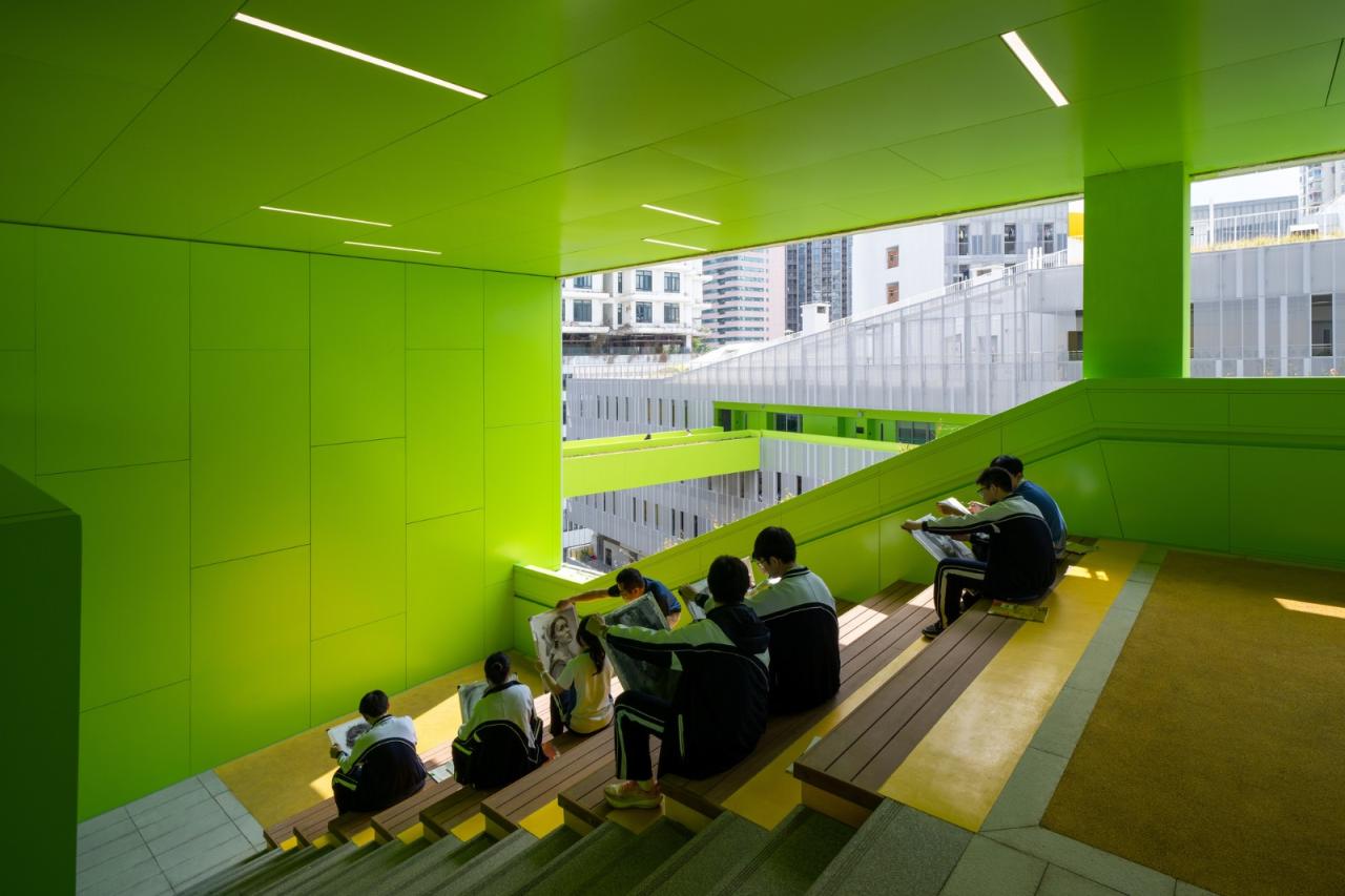 BIM建筑|福田中学校园设计 / reMIX 临界工作室