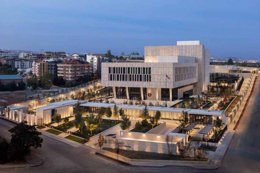 BIM建筑|恩尼德工作室设计美国驻安卡拉大使馆