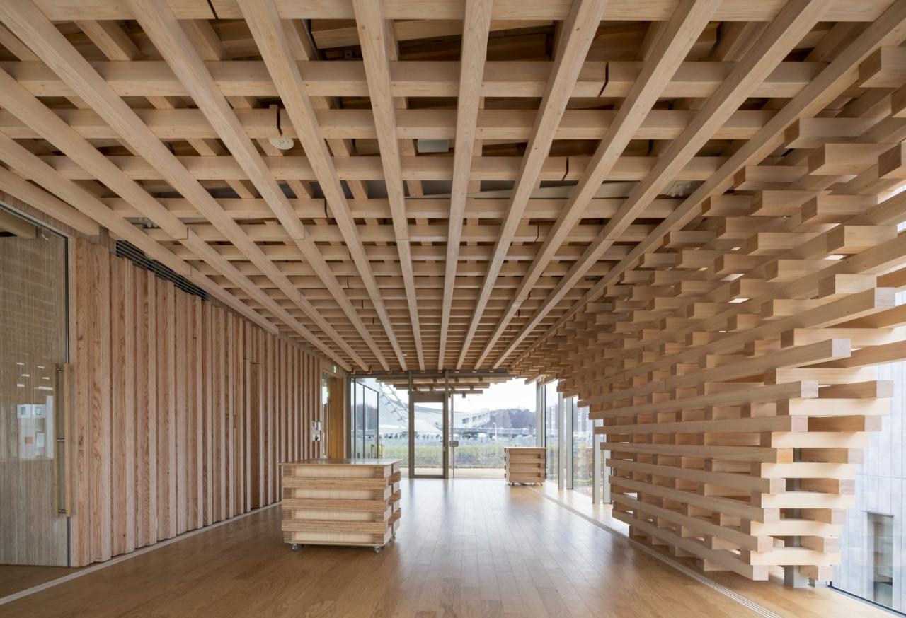 BIM建筑|AEAJ 景观平台 / 隈研吾建筑都市设计事务所