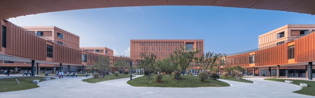 BIM建筑|江苏省梅村高级中学空港分校 / 华南理工大学建筑设计研究院