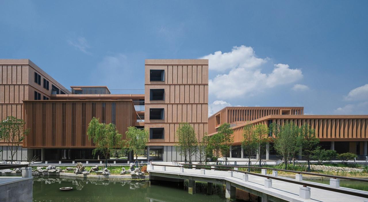 BIM建筑|江苏省梅村高级中学空港分校 / 华南理工大学建筑设计研究院