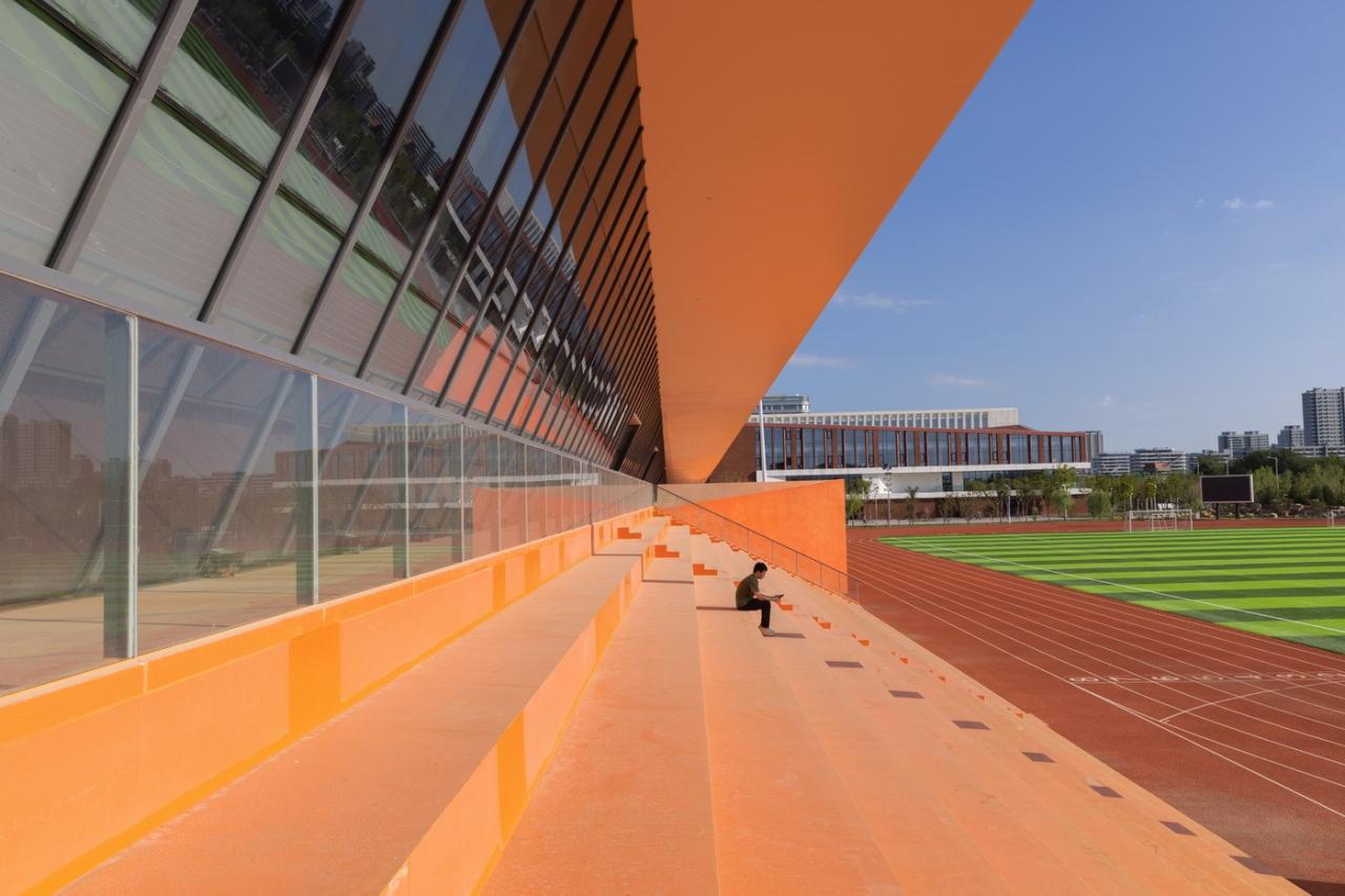 BIM建筑|白鹭齐飞 湿地展翼：渤海科技大学体育馆 /中科院建筑设计研究院有限公司