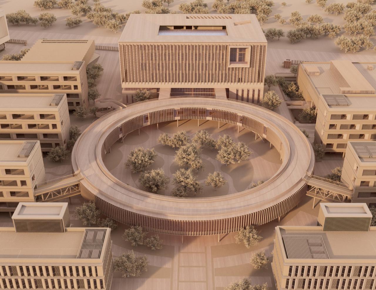 BIM建筑|江苏省梅村高级中学空港分校 / 华南理工大学建筑设计研究院