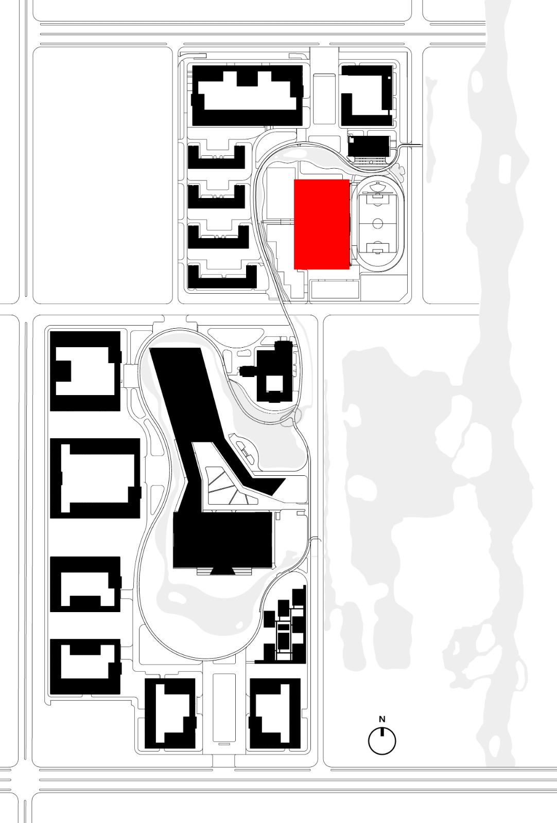 BIM建筑|白鹭齐飞 湿地展翼：渤海科技大学体育馆 /中科院建筑设计研究院有限公司