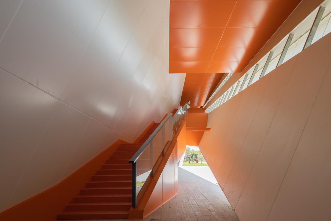 BIM建筑|白鹭齐飞 湿地展翼：渤海科技大学体育馆 /中科院建筑设计研究院有限公司