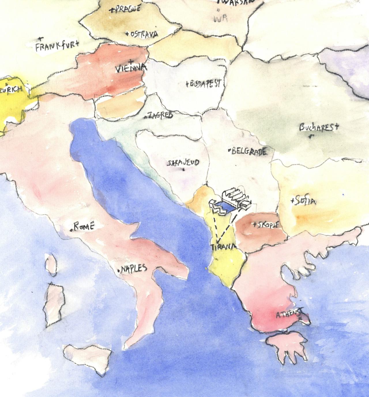 BIM建筑|‘地拉那阿尔巴尼亚世博中心’设计竞赛 / Steven Holl