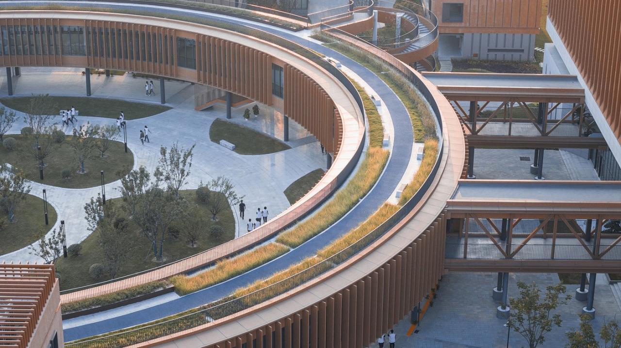 BIM建筑|江苏省梅村高级中学空港分校 / 华南理工大学建筑设计研究院