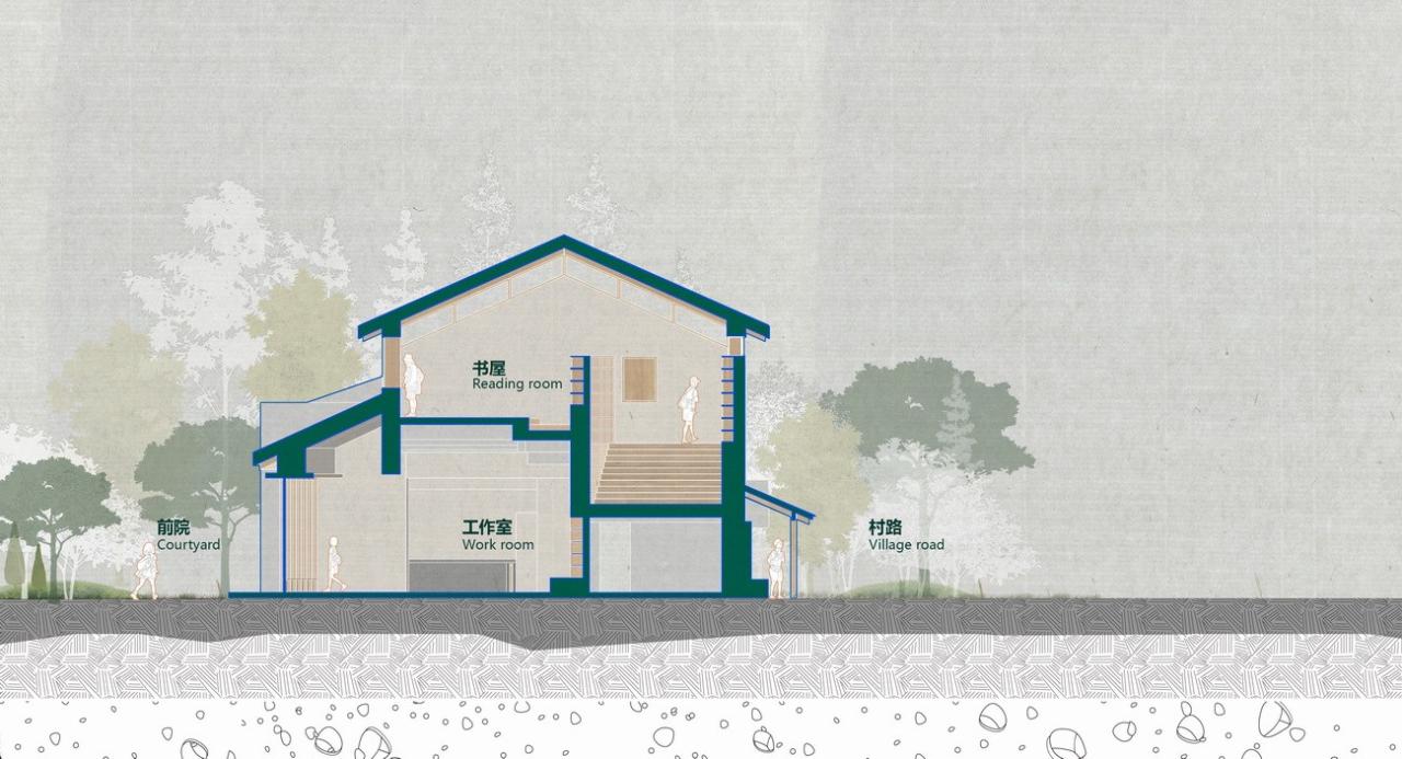 BIM建筑|龙南村伯鸿书屋 / 森上建筑