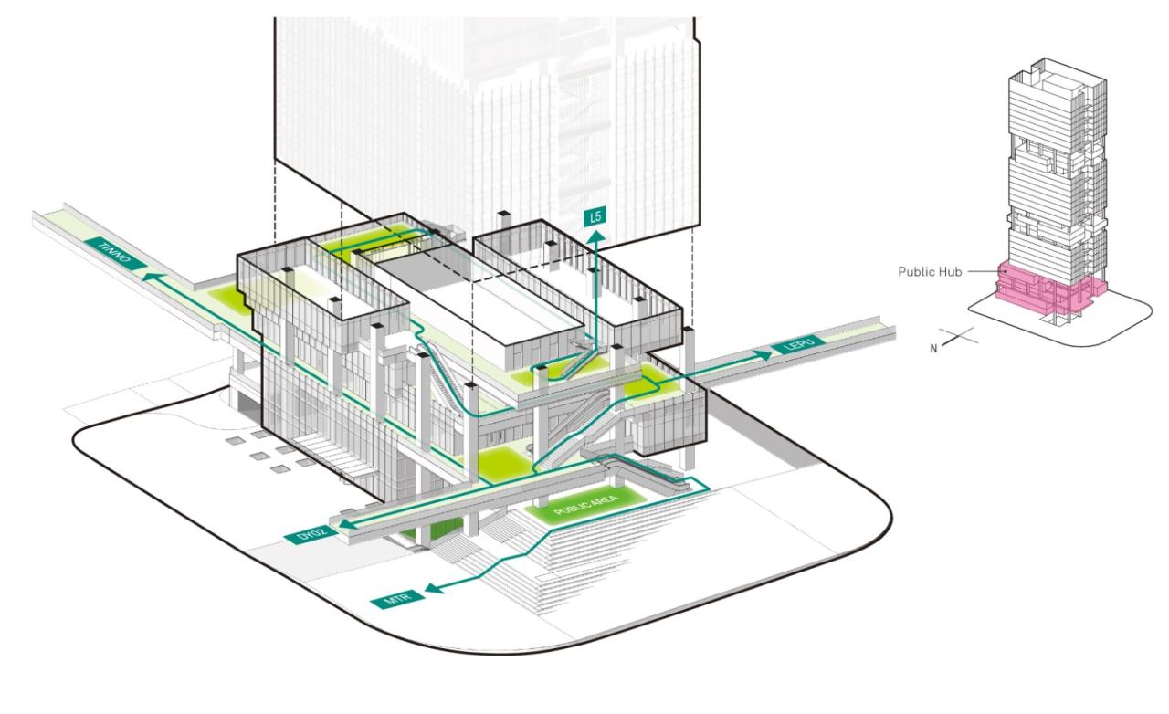 BIM建筑|T33全时中心：人、自然与科技的未来想象与表达 / Aedas建筑设计事务所