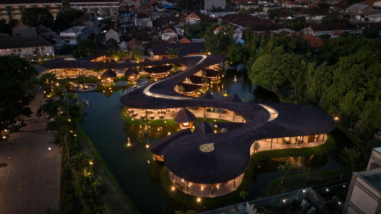 BIM建筑|Talaga Sampireun 巴厘岛餐厅 / K-Thengono Design Studio