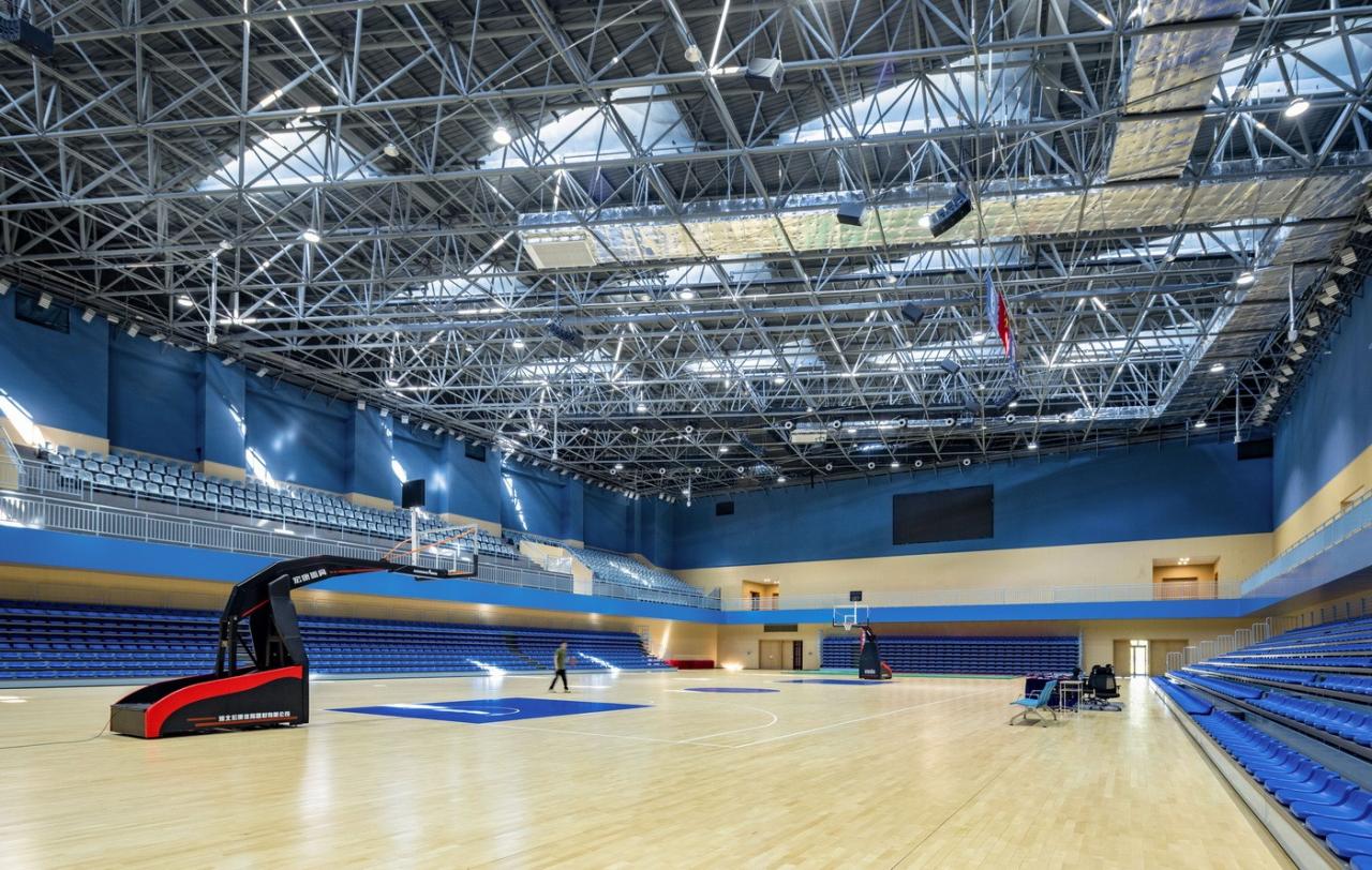 BIM建筑|白鹭齐飞 湿地展翼：渤海科技大学体育馆 /中科院建筑设计研究院有限公司