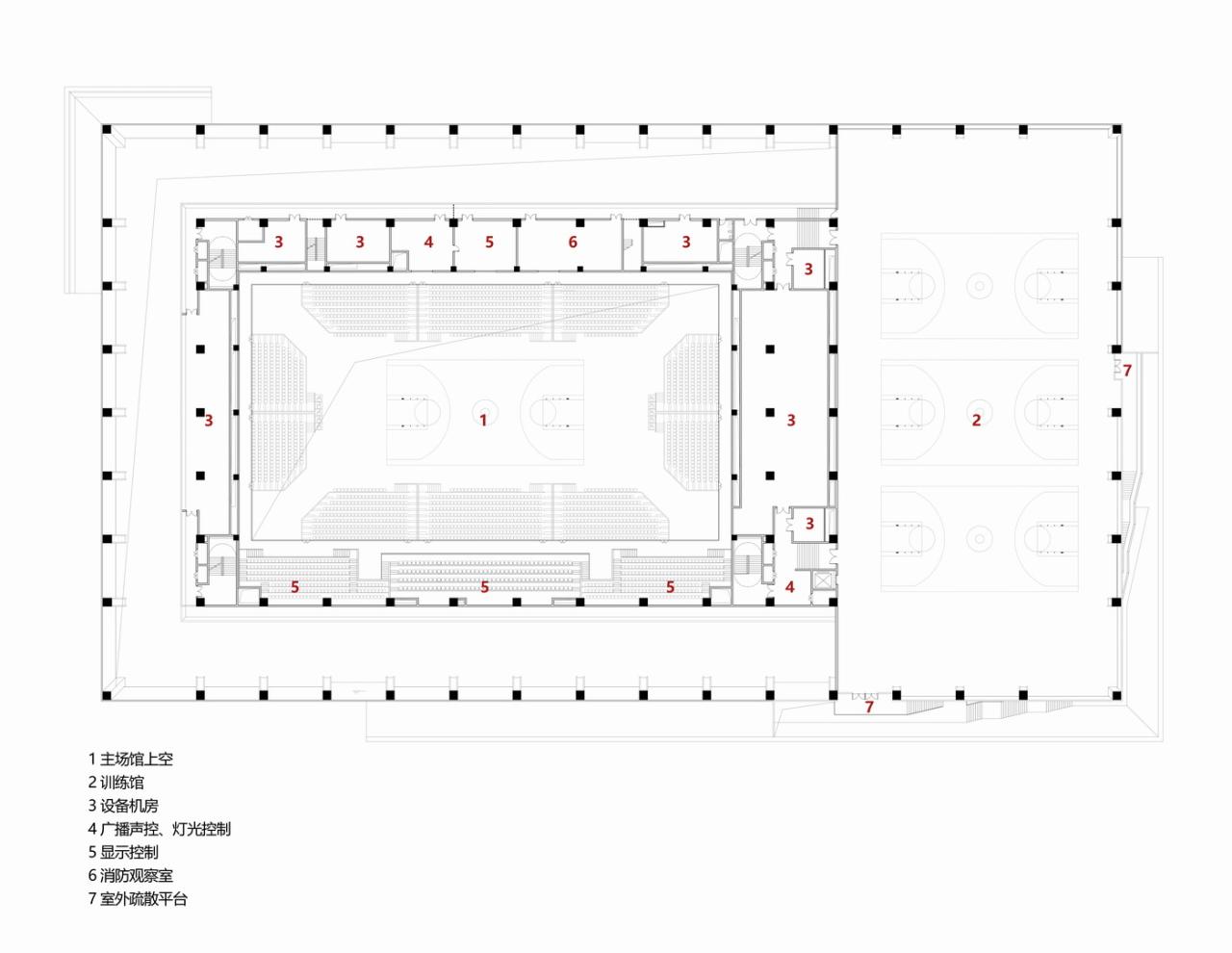 BIM建筑|白鹭齐飞 湿地展翼：渤海科技大学体育馆 /中科院建筑设计研究院有限公司