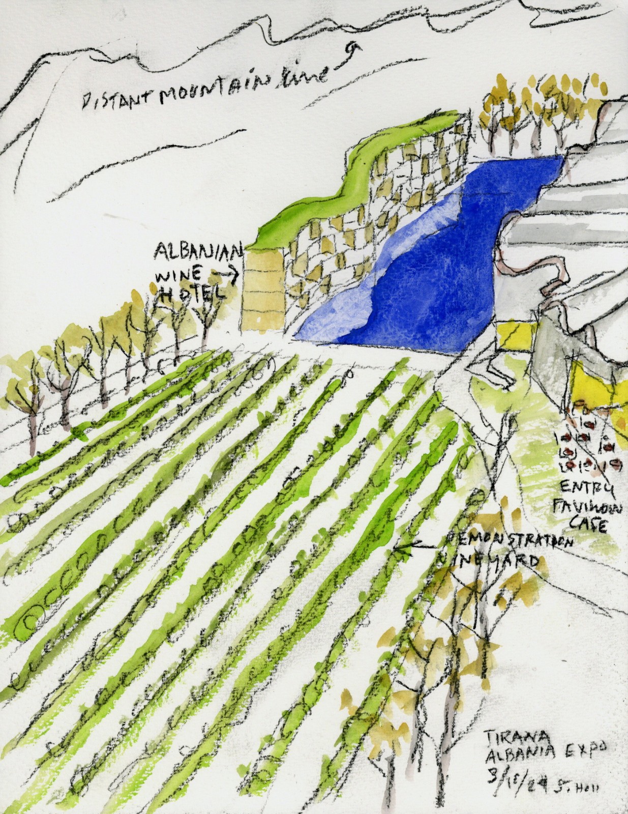 BIM建筑|‘地拉那阿尔巴尼亚世博中心’设计竞赛 / Steven Holl