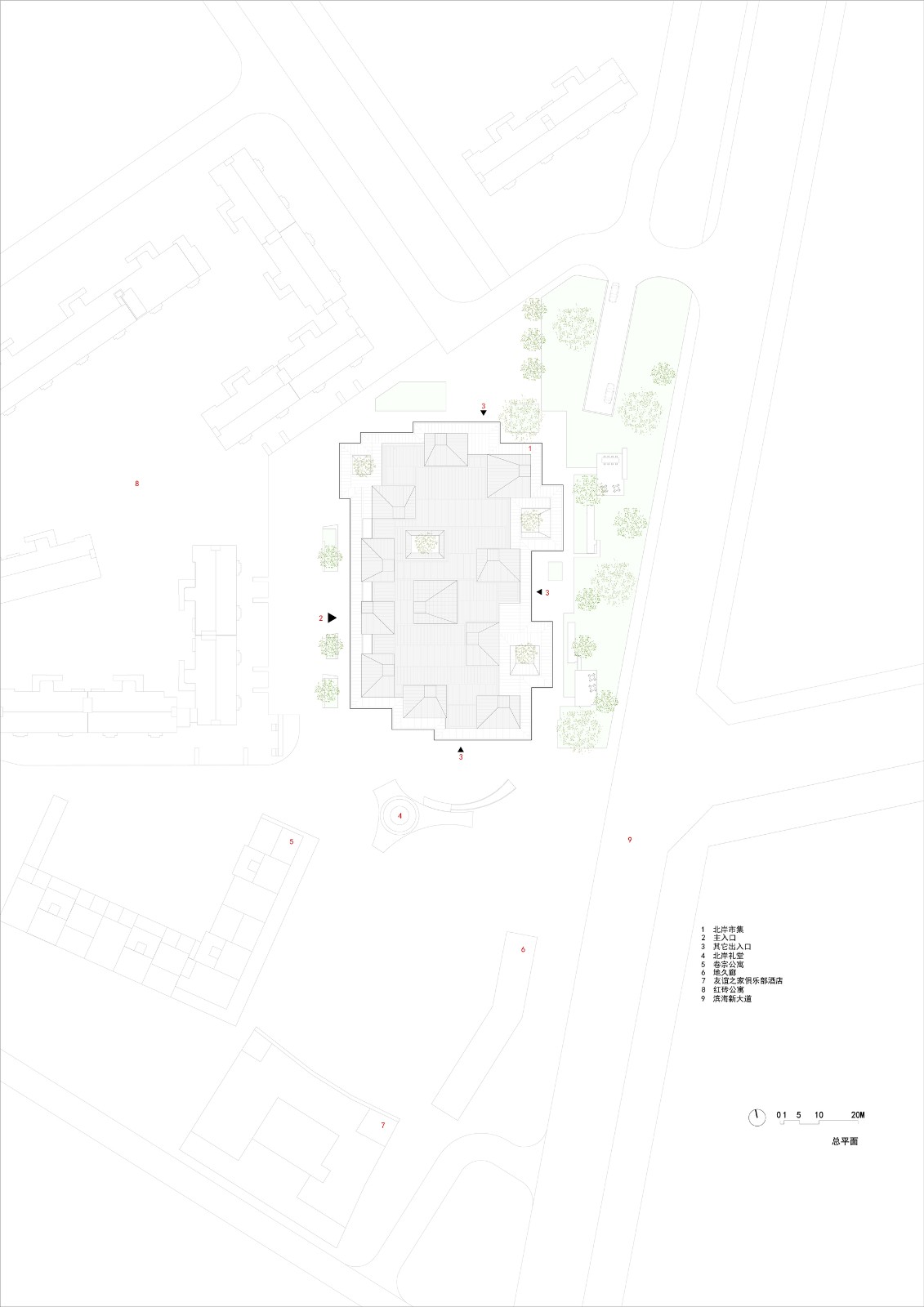 BIM建筑|阿那亚北岸市集 / 致正建筑工作室