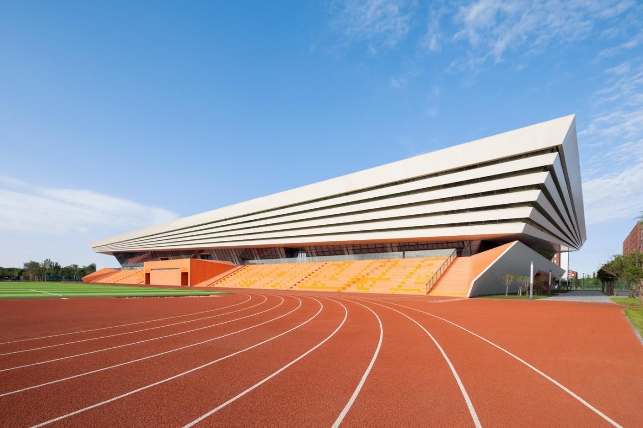 BIM建筑|白鹭齐飞 湿地展翼：渤海科技大学体育馆 /中科院建筑设计研究院有限公司