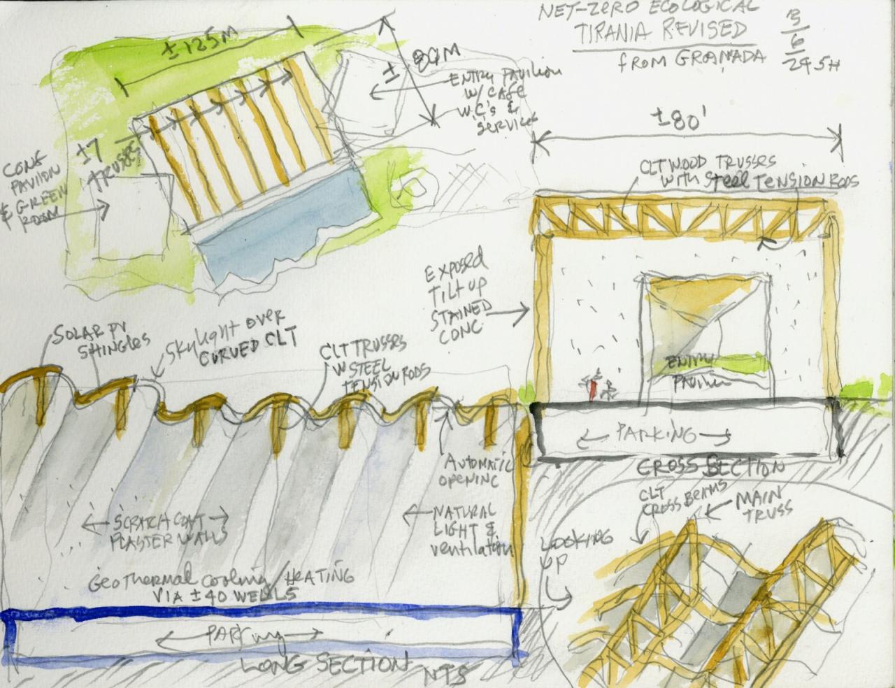 BIM建筑|‘地拉那阿尔巴尼亚世博中心’设计竞赛 / Steven Holl