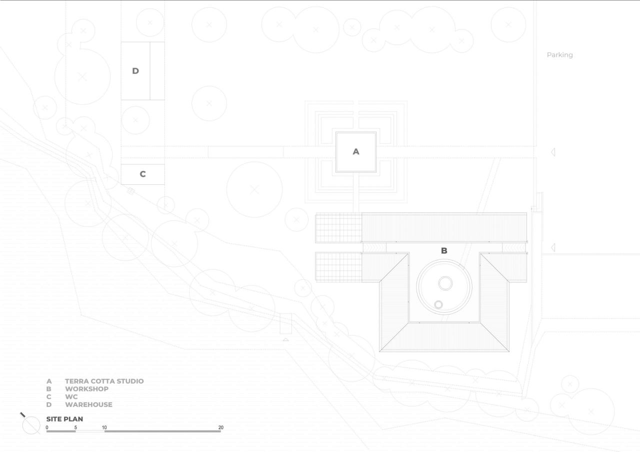 BIM建筑|陶俑工作室 / Tropical Space