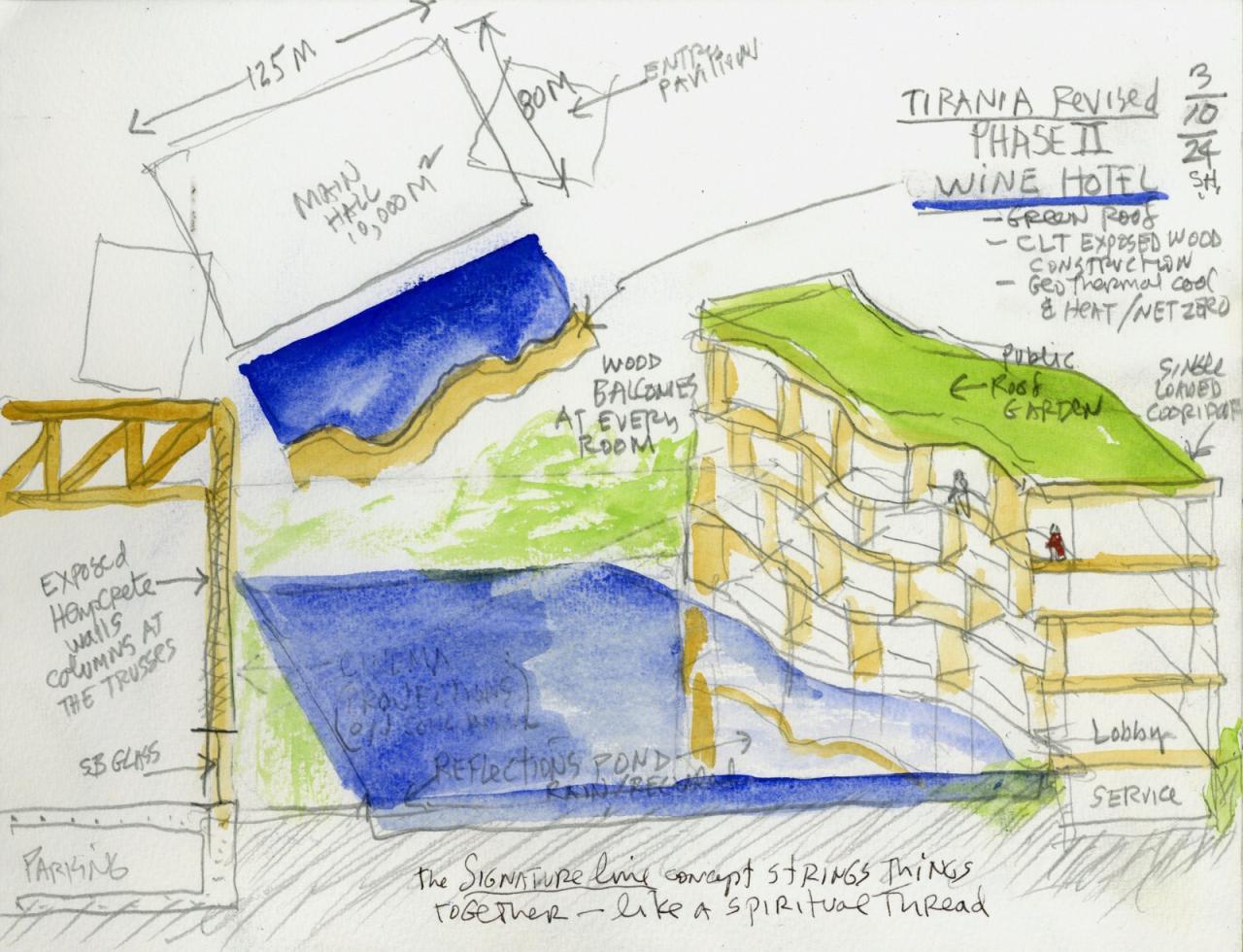 BIM建筑|‘地拉那阿尔巴尼亚世博中心’设计竞赛 / Steven Holl