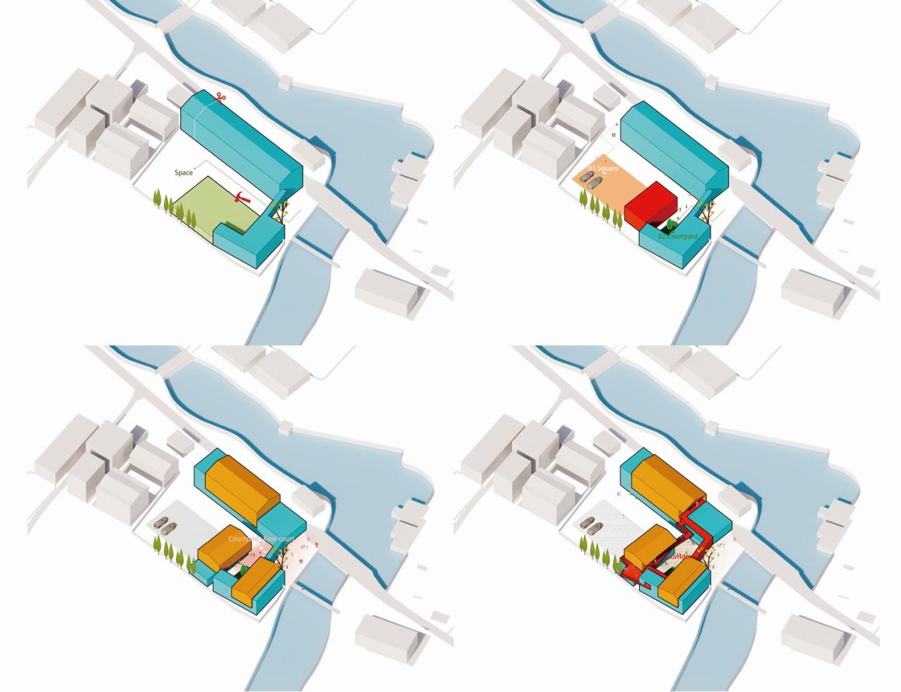 BIM建筑|龙南村党群中心 / 森上建筑