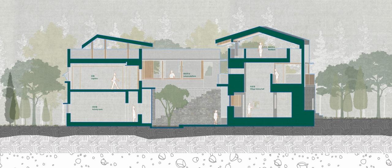 BIM建筑|龙南村党群中心 / 森上建筑