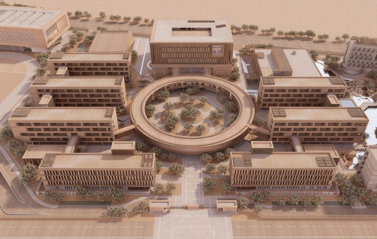 BIM建筑|江苏省梅村高级中学空港分校 / 华南理工大学建筑设计研究院