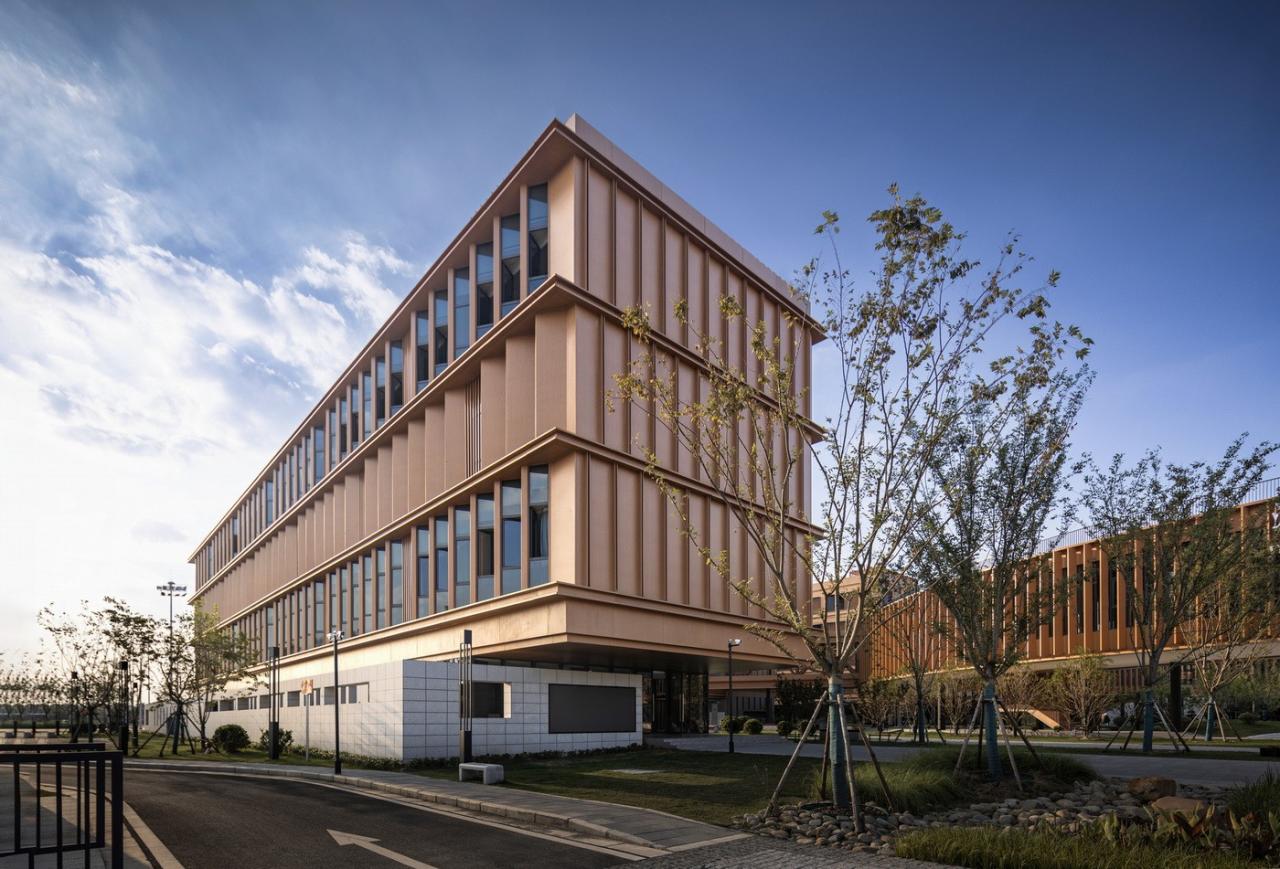 BIM建筑|江苏省梅村高级中学空港分校 / 华南理工大学建筑设计研究院