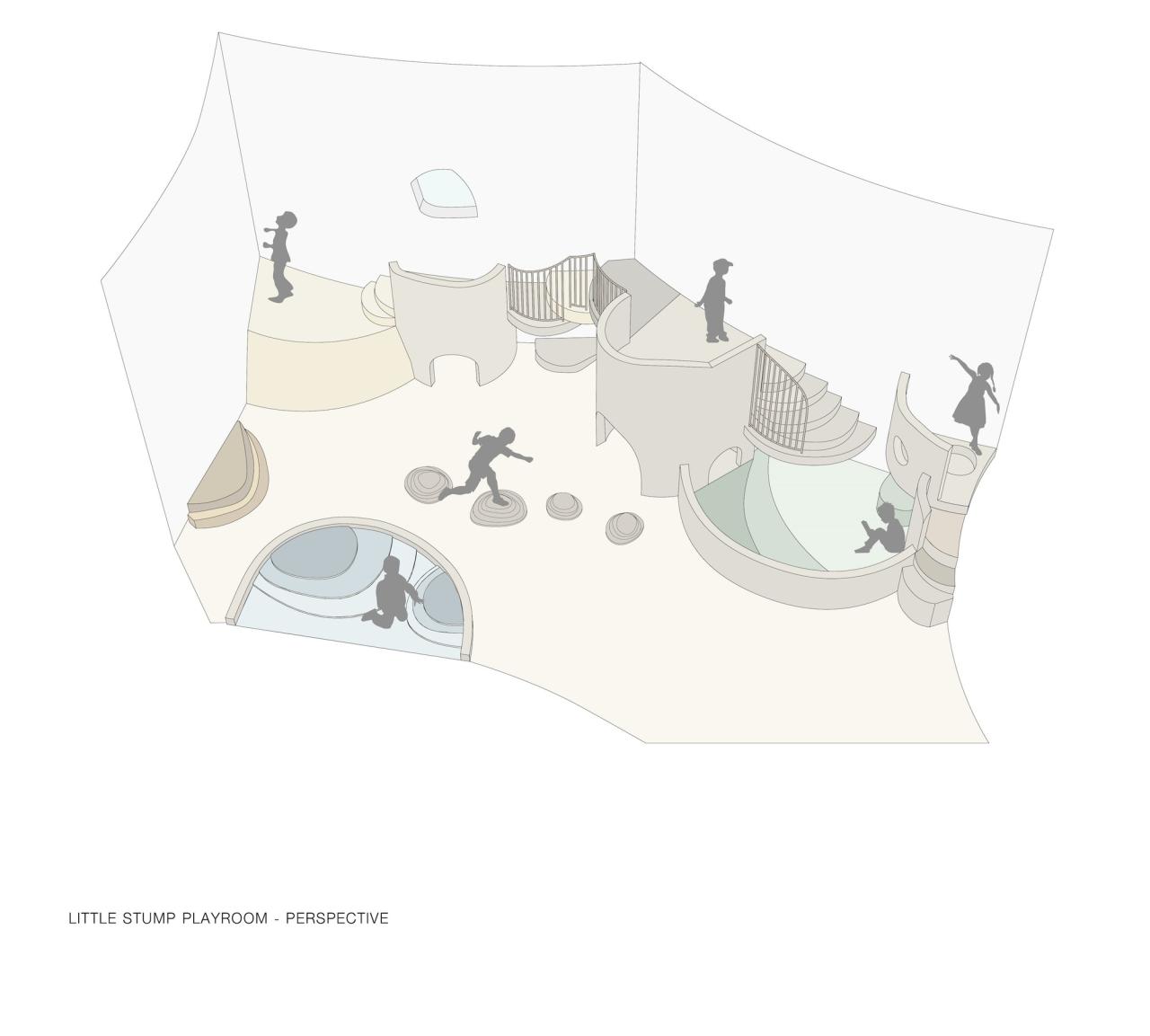 BIM建筑|小火炉&小树桩咖啡店和游乐场 / NITAPROW