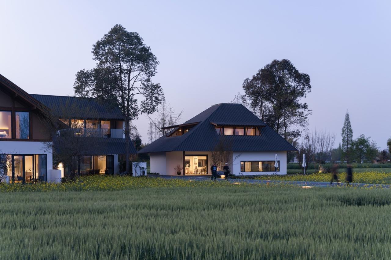 BIM建筑|跨越千年农耕生活的对谈：新都·百草香庐 / 小隐建筑