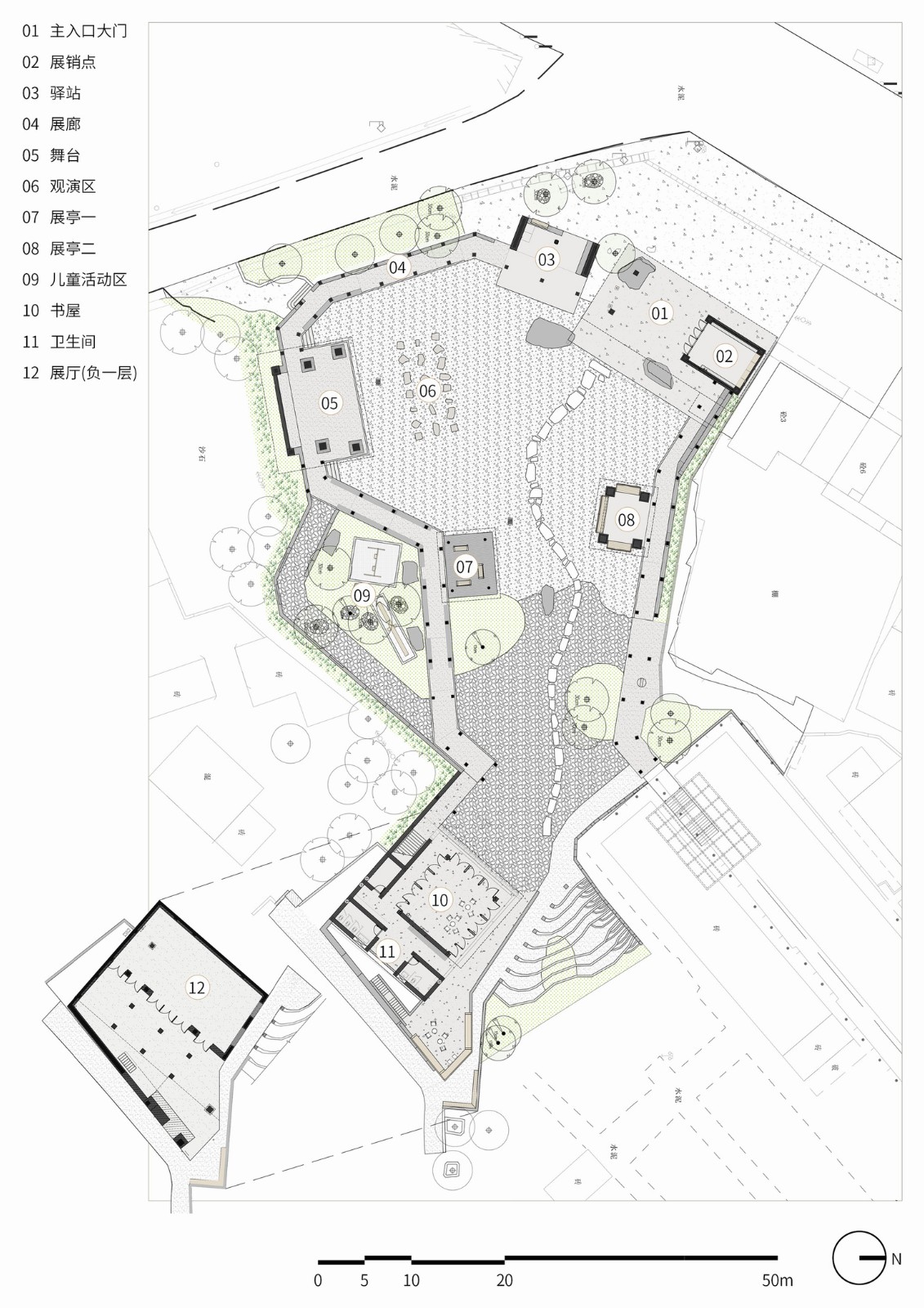 BIM建筑|瑶客共生广场 / 有限设计工作室