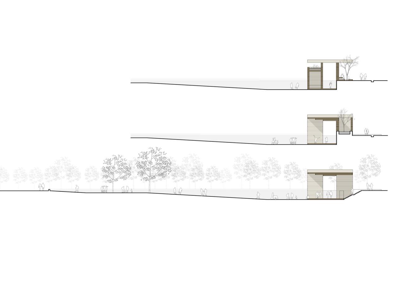 BIM建筑|生态矩阵，呼吸网亭 / Soltozibin Architects