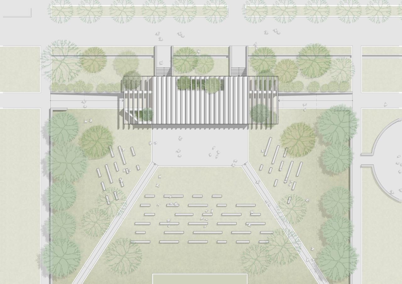 BIM建筑|生态矩阵，呼吸网亭 / Soltozibin Architects