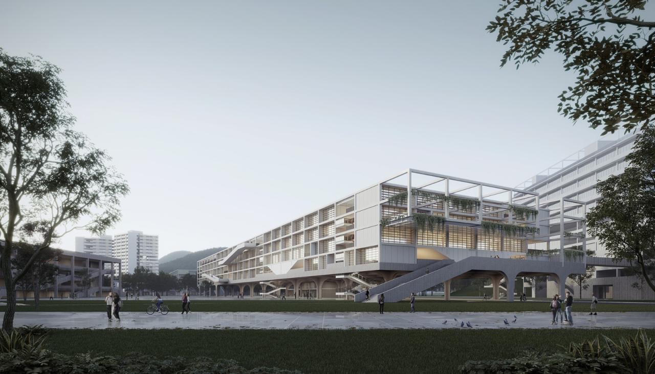 BIM建筑|延绵川津，城乡共生：深圳职业技术大学深汕校区 / 汤桦建筑设计