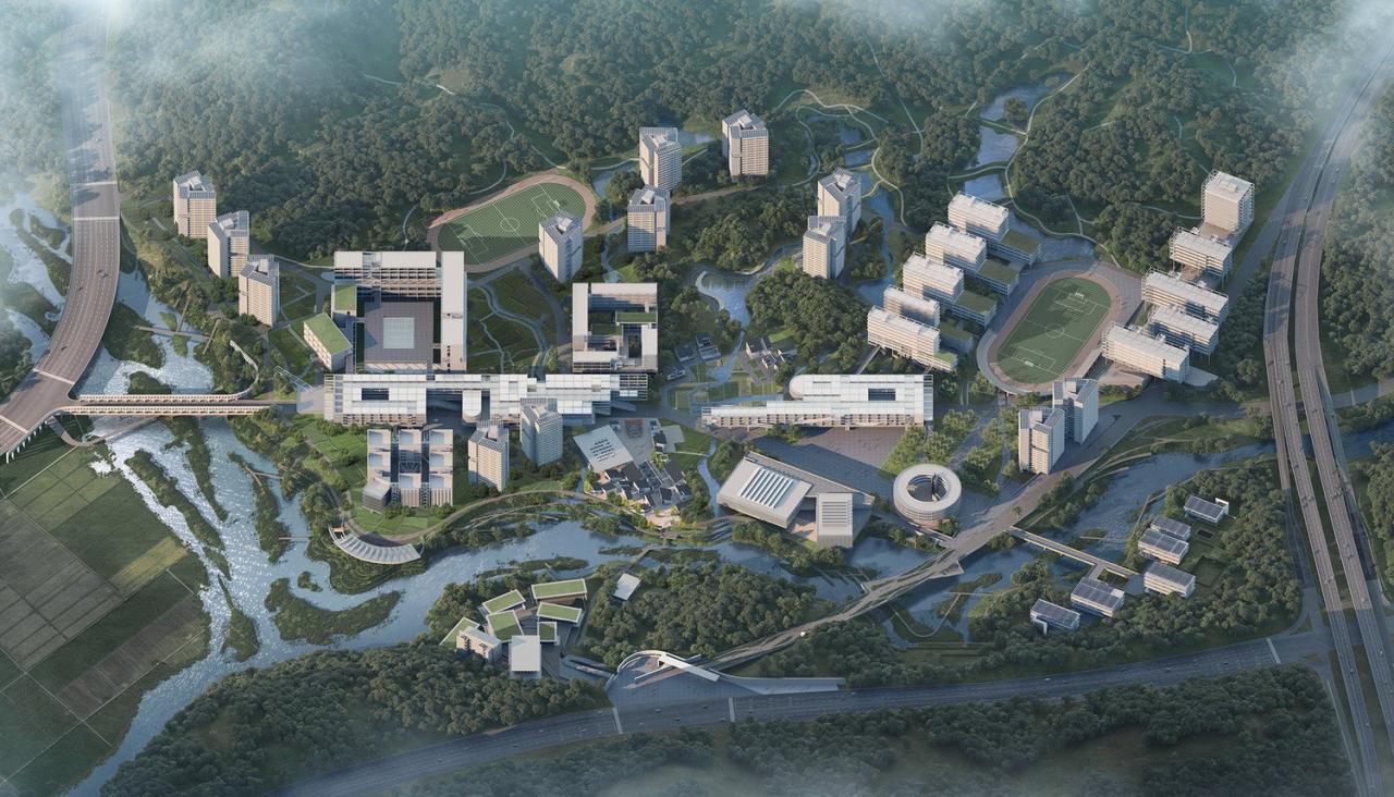 BIM建筑|延绵川津，城乡共生：深圳职业技术大学深汕校区 / 汤桦建筑设计