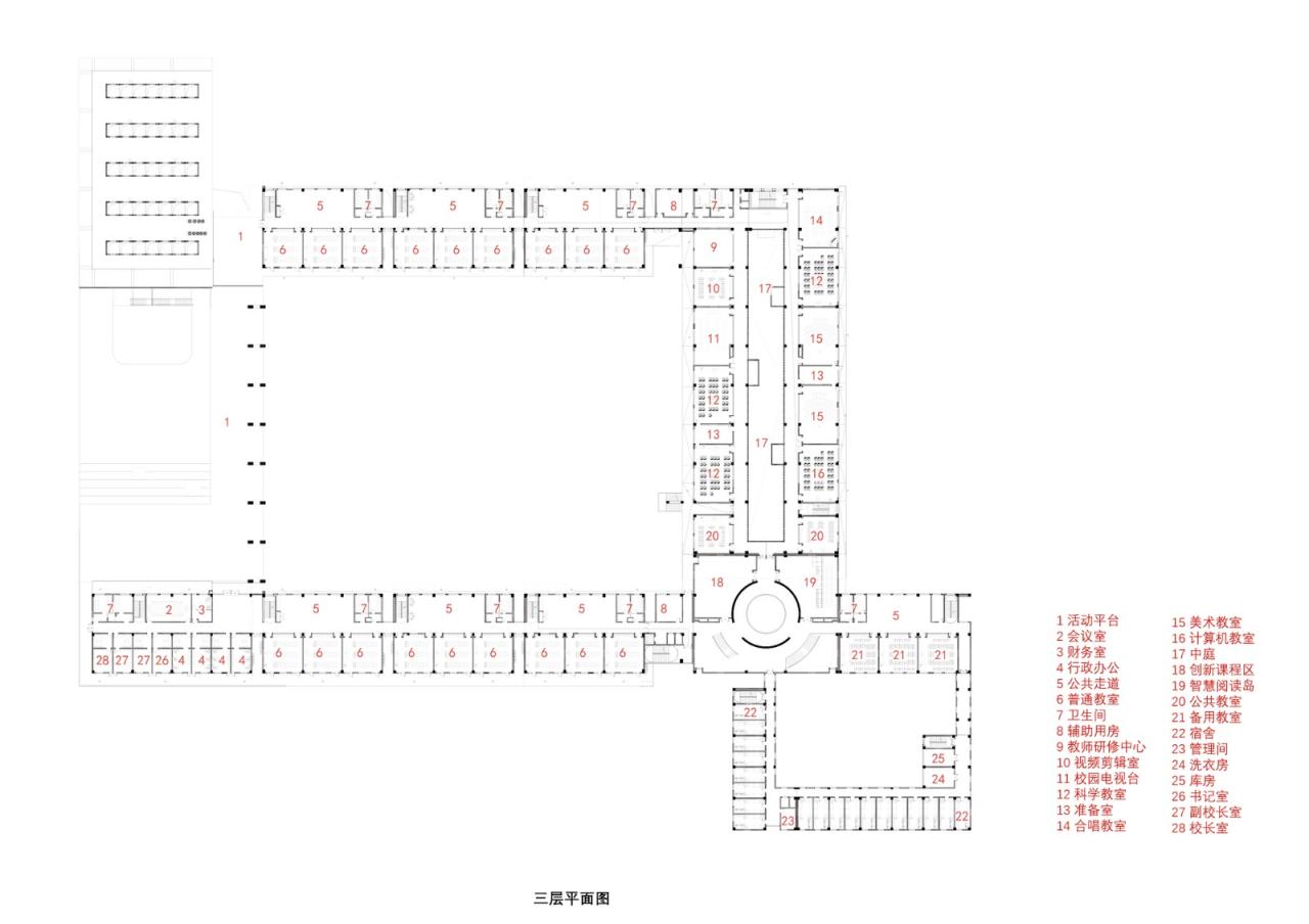 BIM建筑|华山中学博古其校区 / 荣朝晖工作室