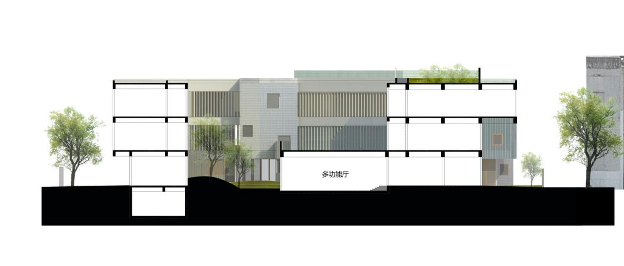 BIM建筑|静安余姚路幼儿园分部 / 刘宇扬建筑事务所