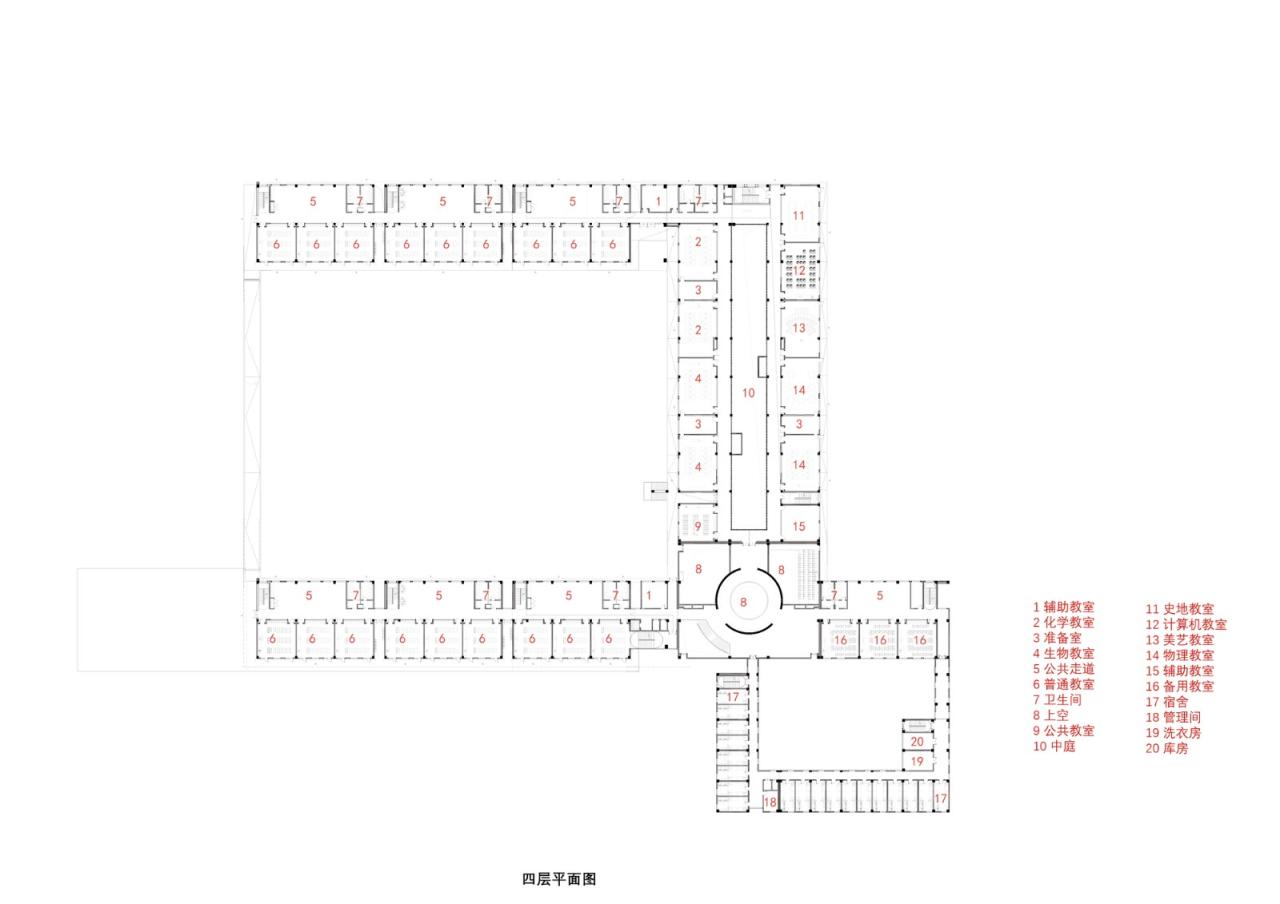BIM建筑|华山中学博古其校区 / 荣朝晖工作室