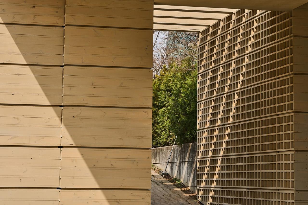 BIM建筑|生态矩阵，呼吸网亭 / Soltozibin Architects