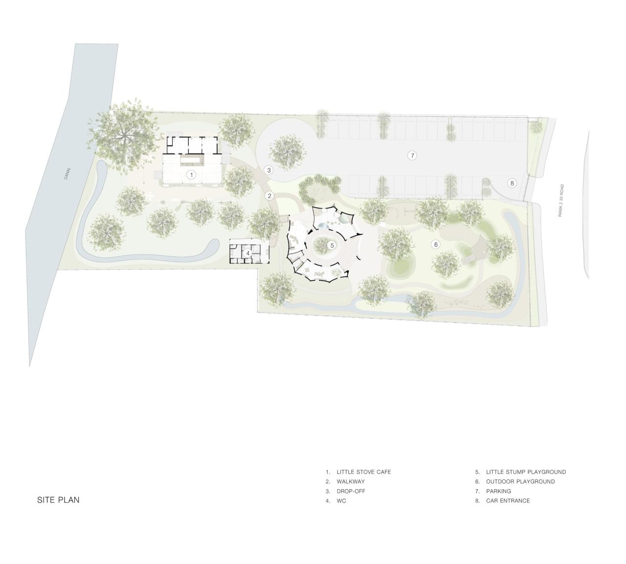 BIM建筑|小火炉&小树桩咖啡店和游乐场 / NITAPROW