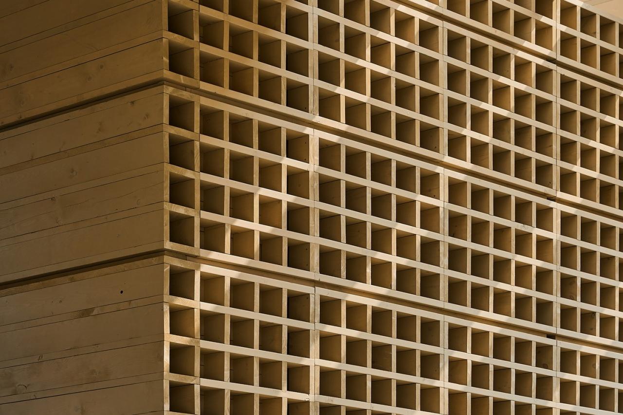 BIM建筑|生态矩阵，呼吸网亭 / Soltozibin Architects