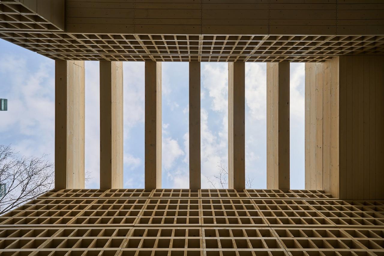 BIM建筑|生态矩阵，呼吸网亭 / Soltozibin Architects