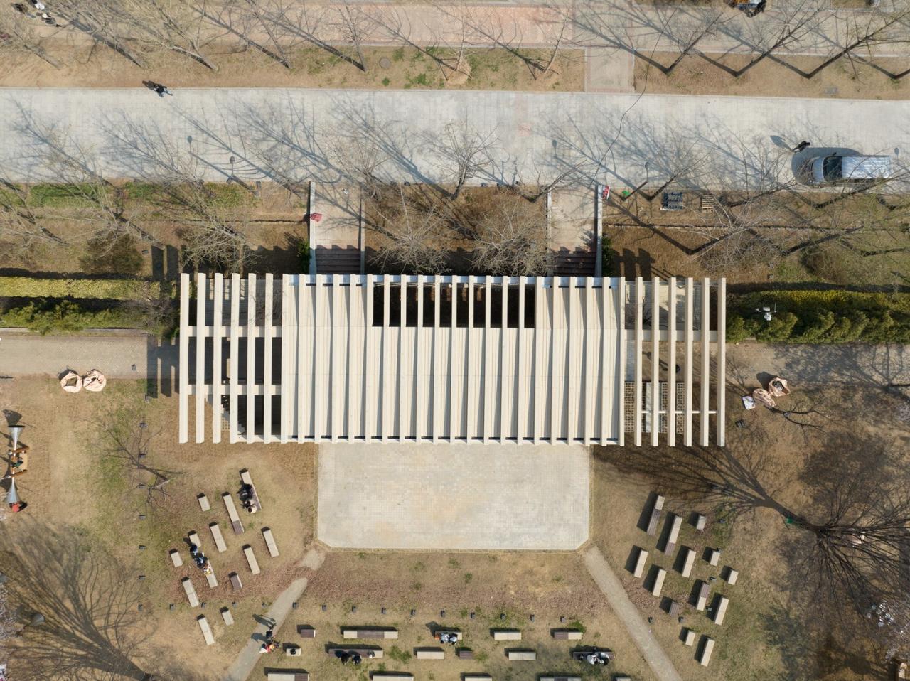 BIM建筑|生态矩阵，呼吸网亭 / Soltozibin Architects