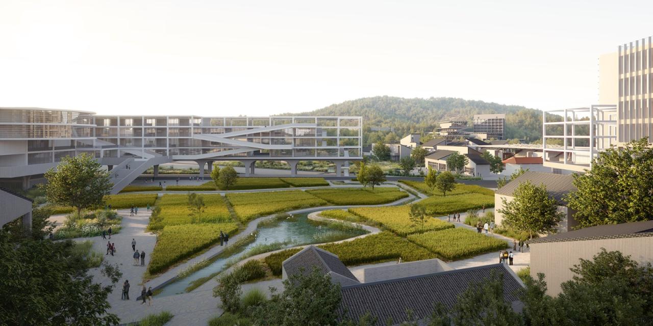 BIM建筑|延绵川津，城乡共生：深圳职业技术大学深汕校区 / 汤桦建筑设计