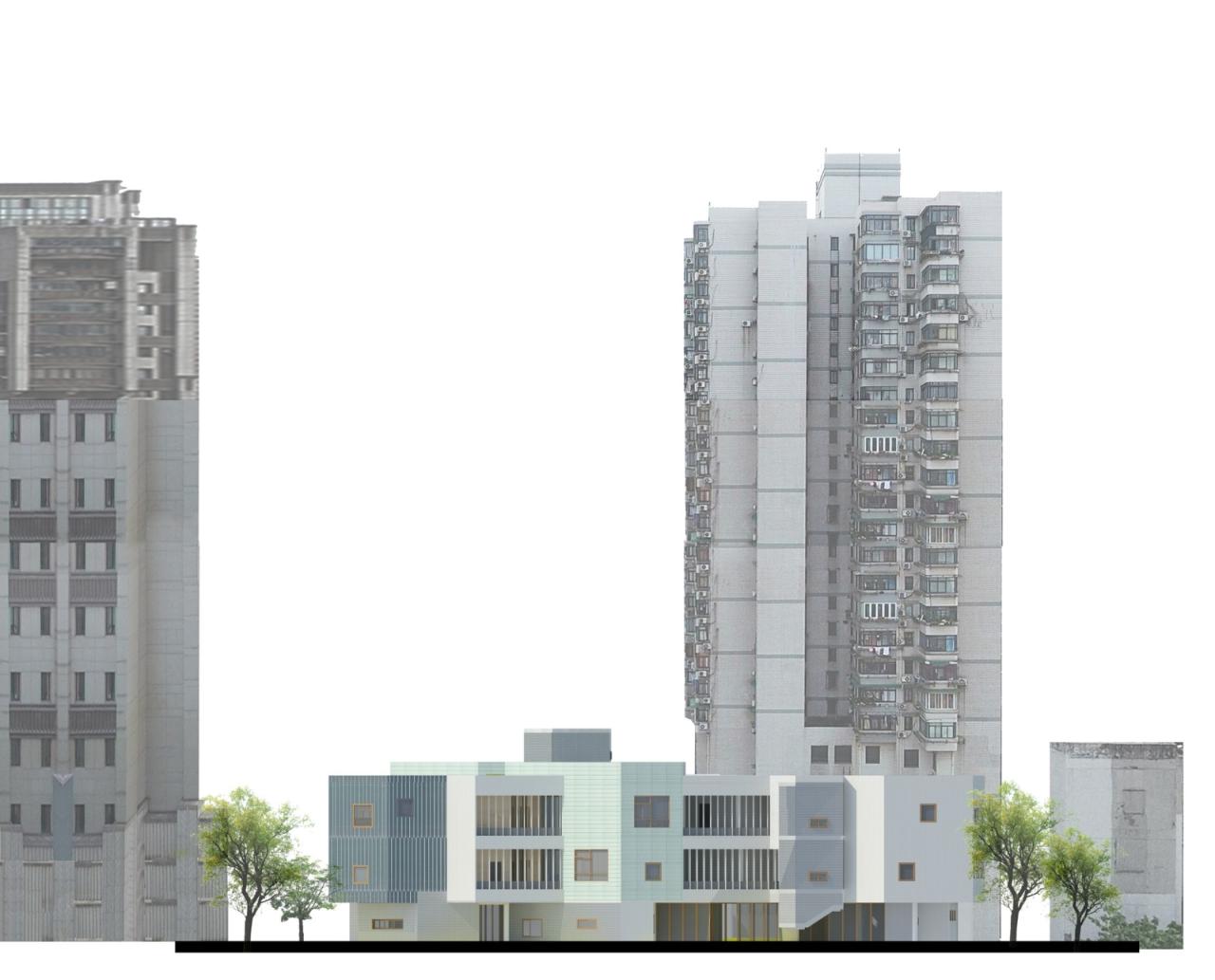 BIM建筑|静安余姚路幼儿园分部 / 刘宇扬建筑事务所