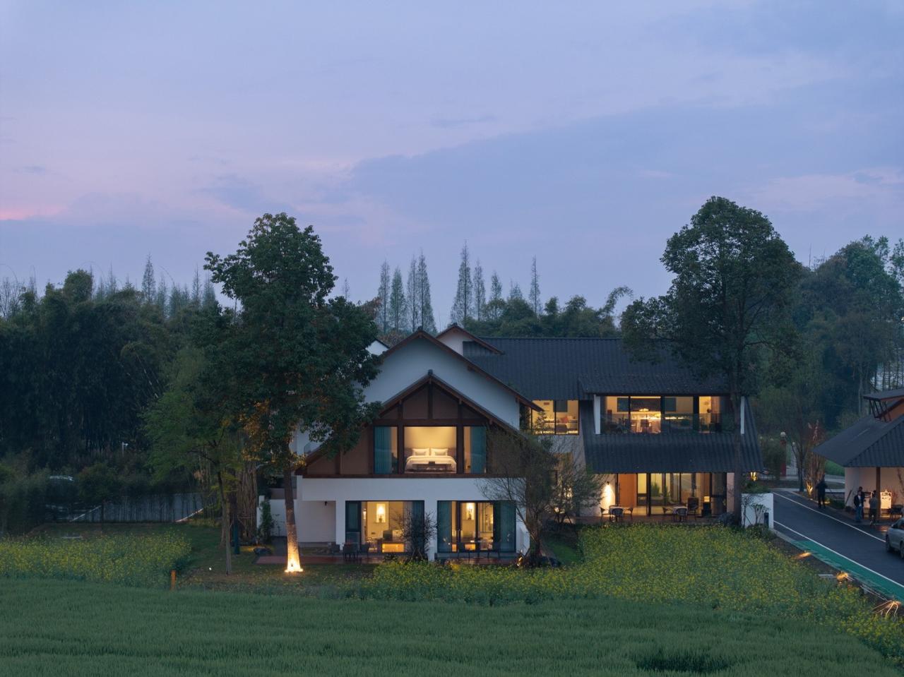 BIM建筑|跨越千年农耕生活的对谈：新都·百草香庐 / 小隐建筑